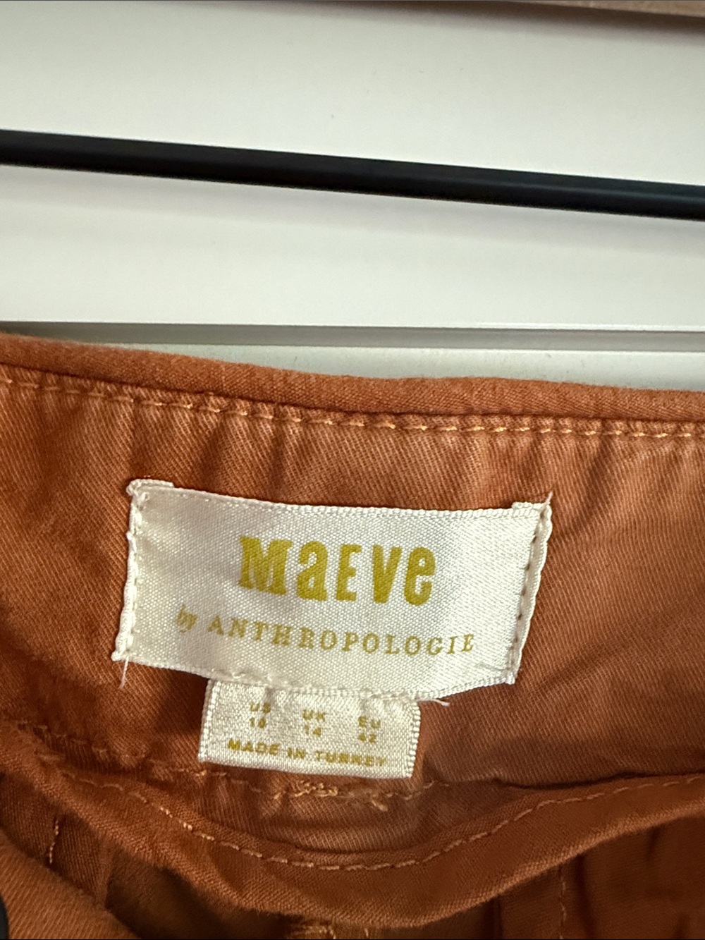 Maeve Wide-Leg Pants in Burnt Orange - Picture 2 of 4